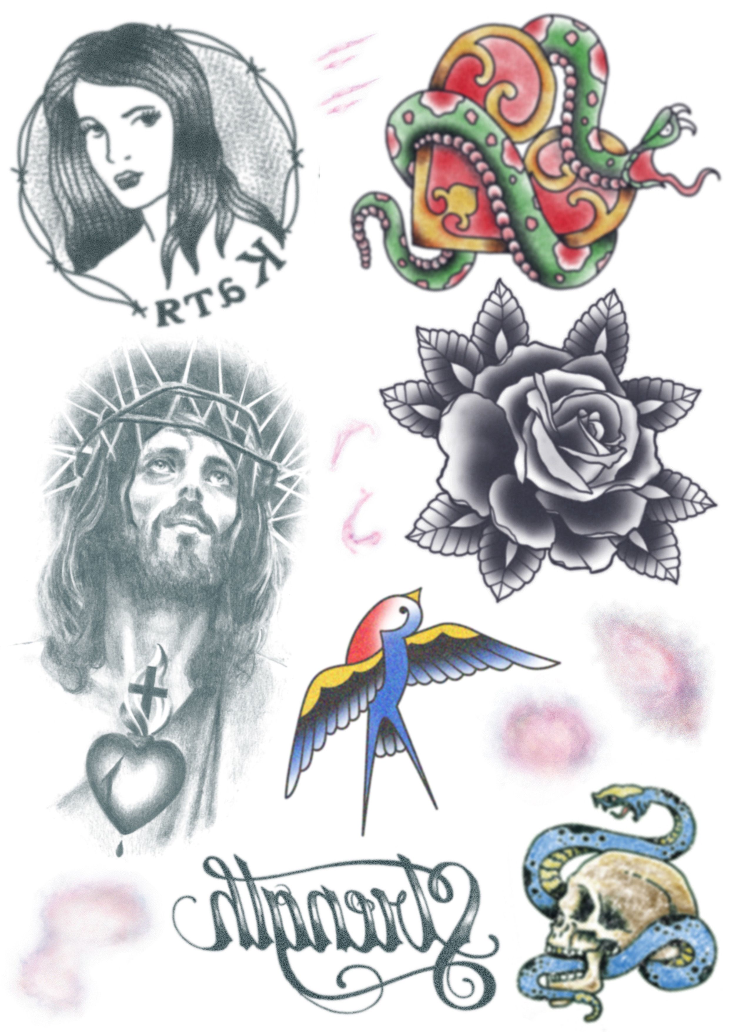 Safe and non-toxic Temporary Tattoo Stickers for body decoration