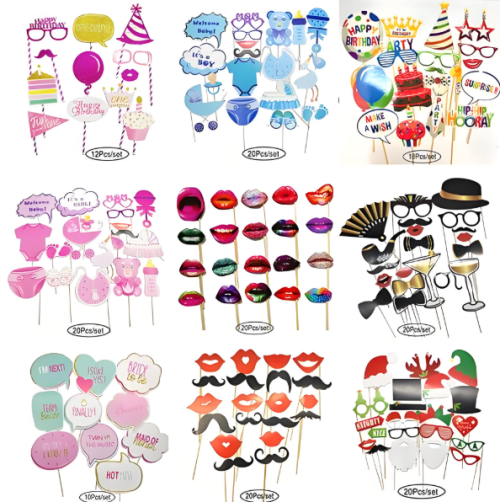 Fun wedding decor photo booth props diy birthday party props