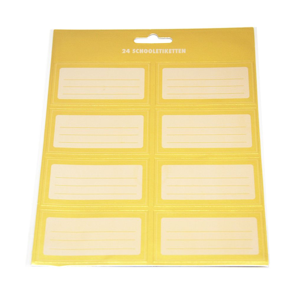Golden Color School Labels&Stickers