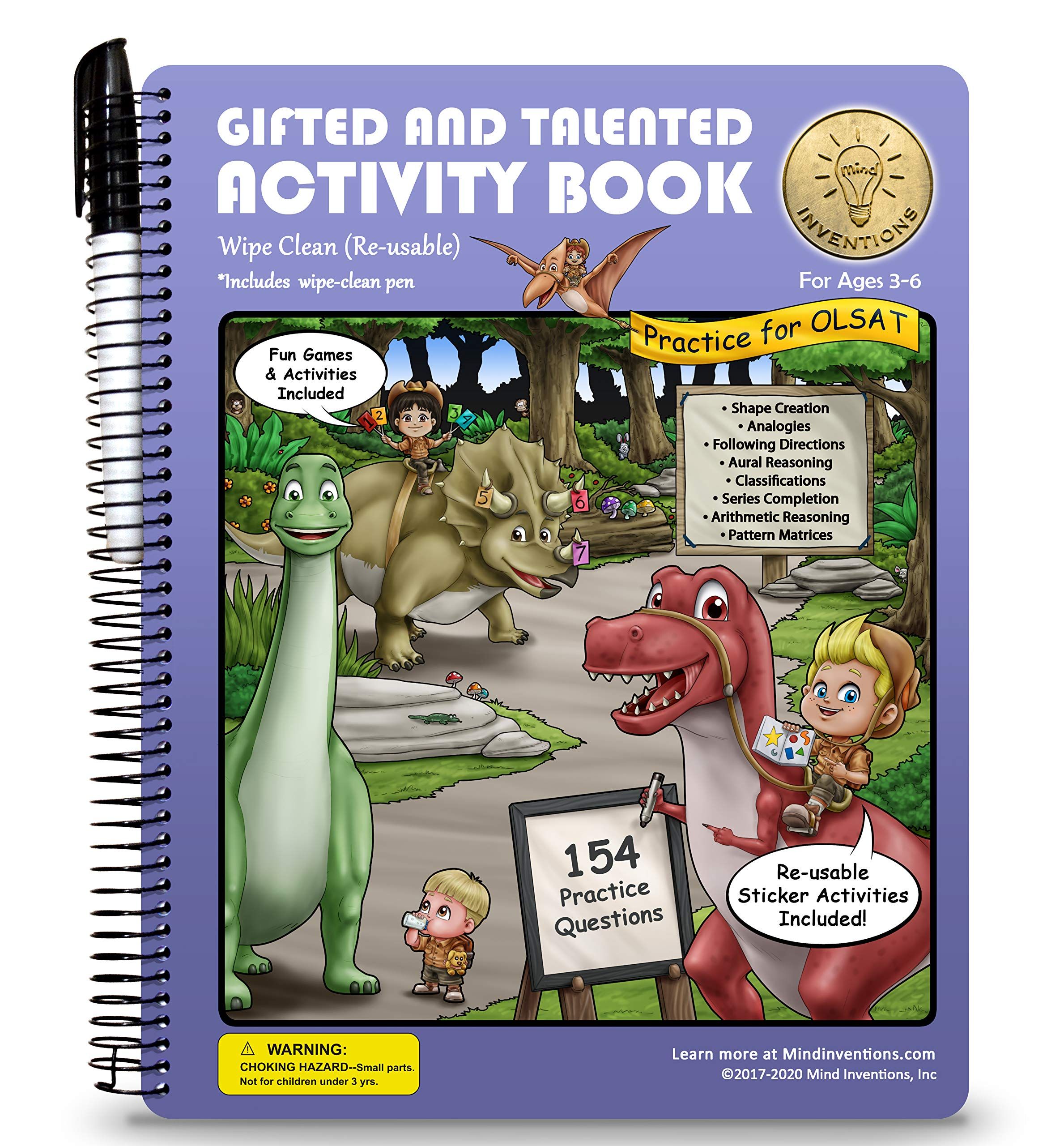 Activity Spiral Book for Children Ages 3-6