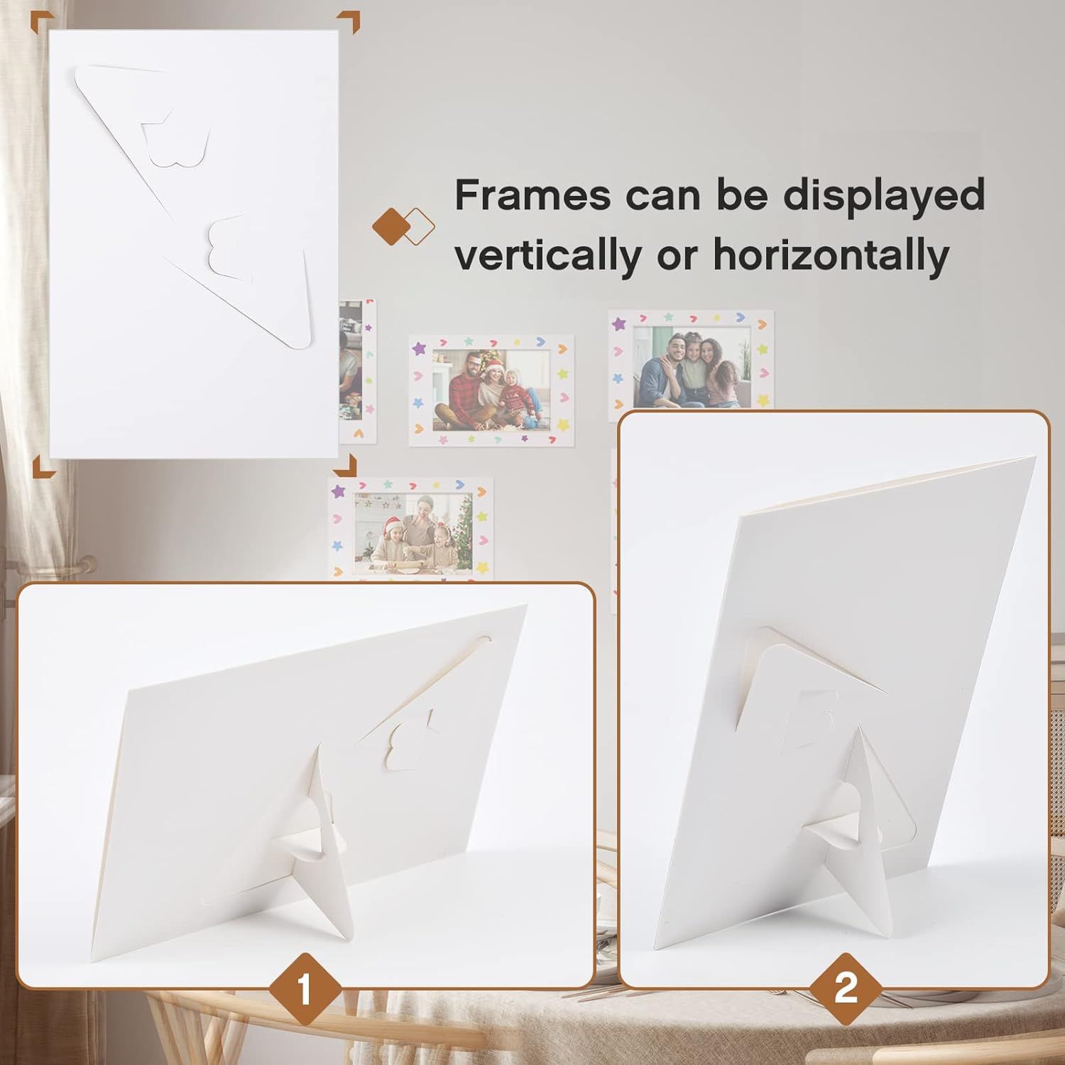 Paper Photo Frame with easel