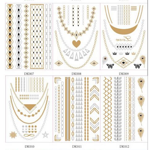 Metallic Temporary Tattoos