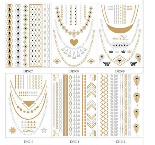 Metallic Temporary Tattoos
